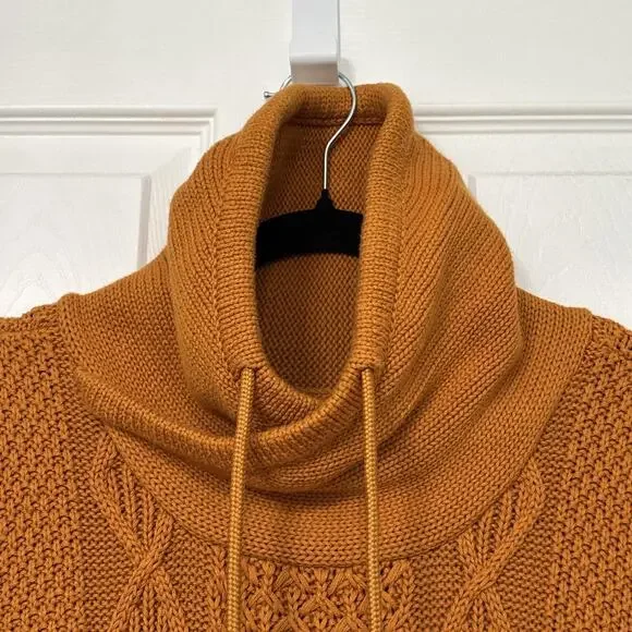 L.L. Bean Women's Cowl Neck Sweater - Rust - Picture 8 of 9